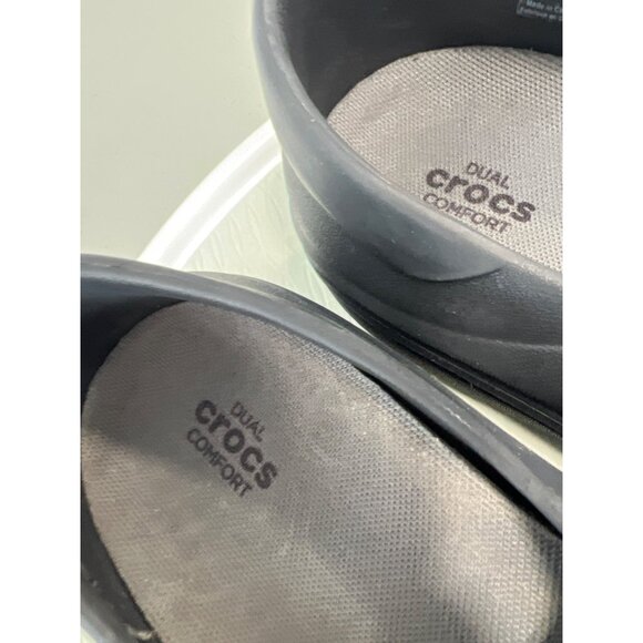 Crocs Neria Pro II Slip Resistant Work Clog Size 11 Black Round Toe Comfort Shoe - Picture 3 of 9